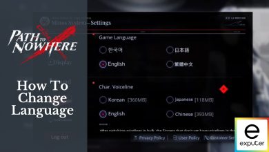 How To Change Language in Path To Nowhere