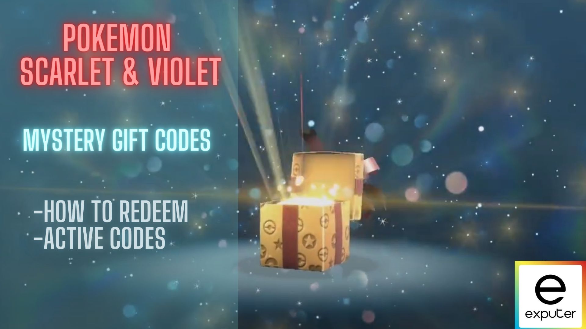 pokemon and scarlet mystery gift codes