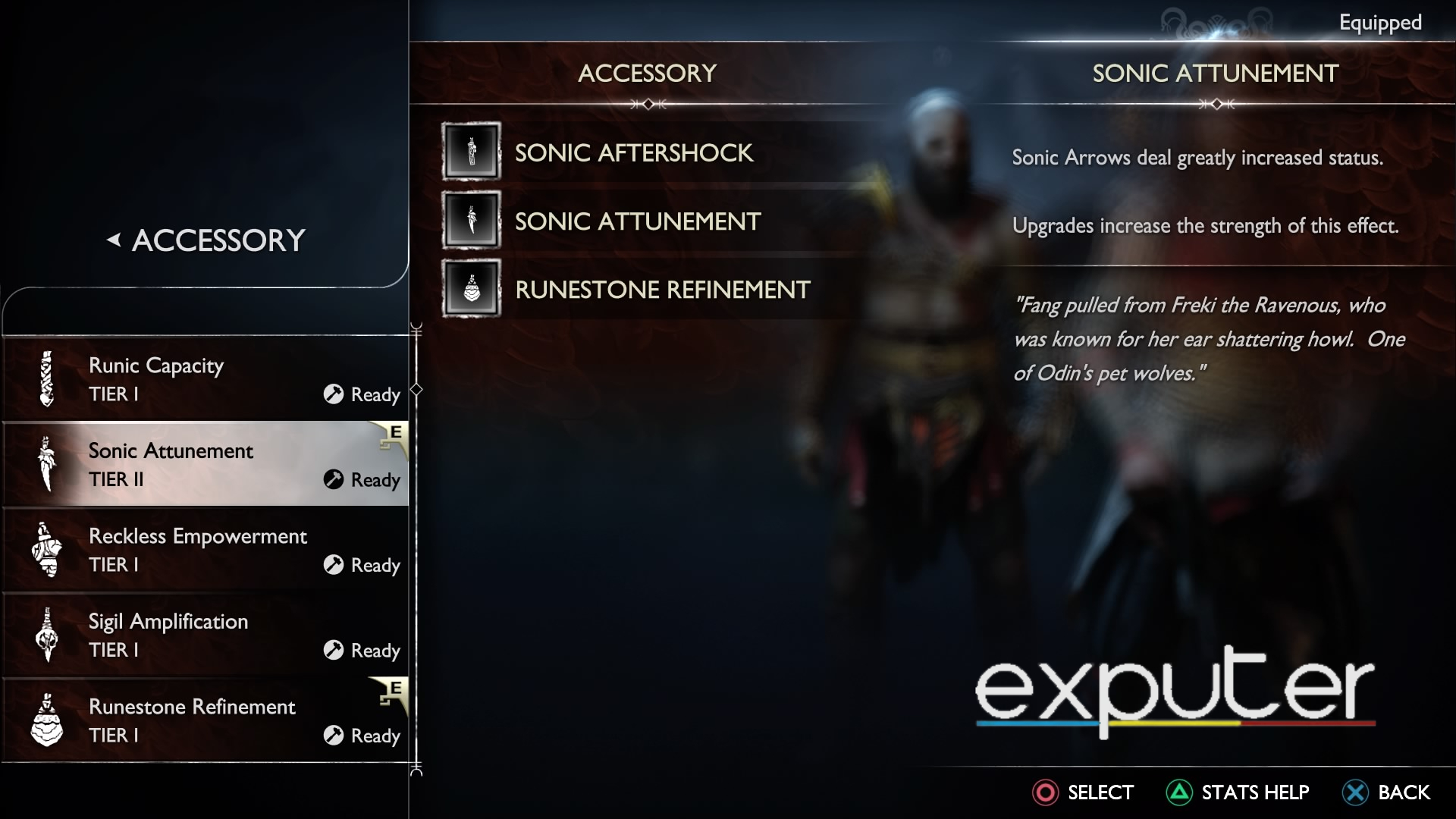 Showcasing the Sonic Attunement Accessory for Atreus
