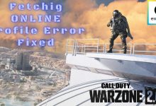 How to fix Fetching online profile error in cod warzone 2.0