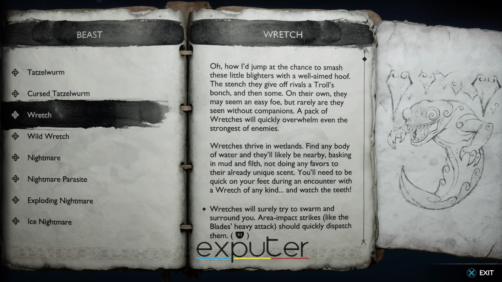 Showcasing the Wretch in the Codex