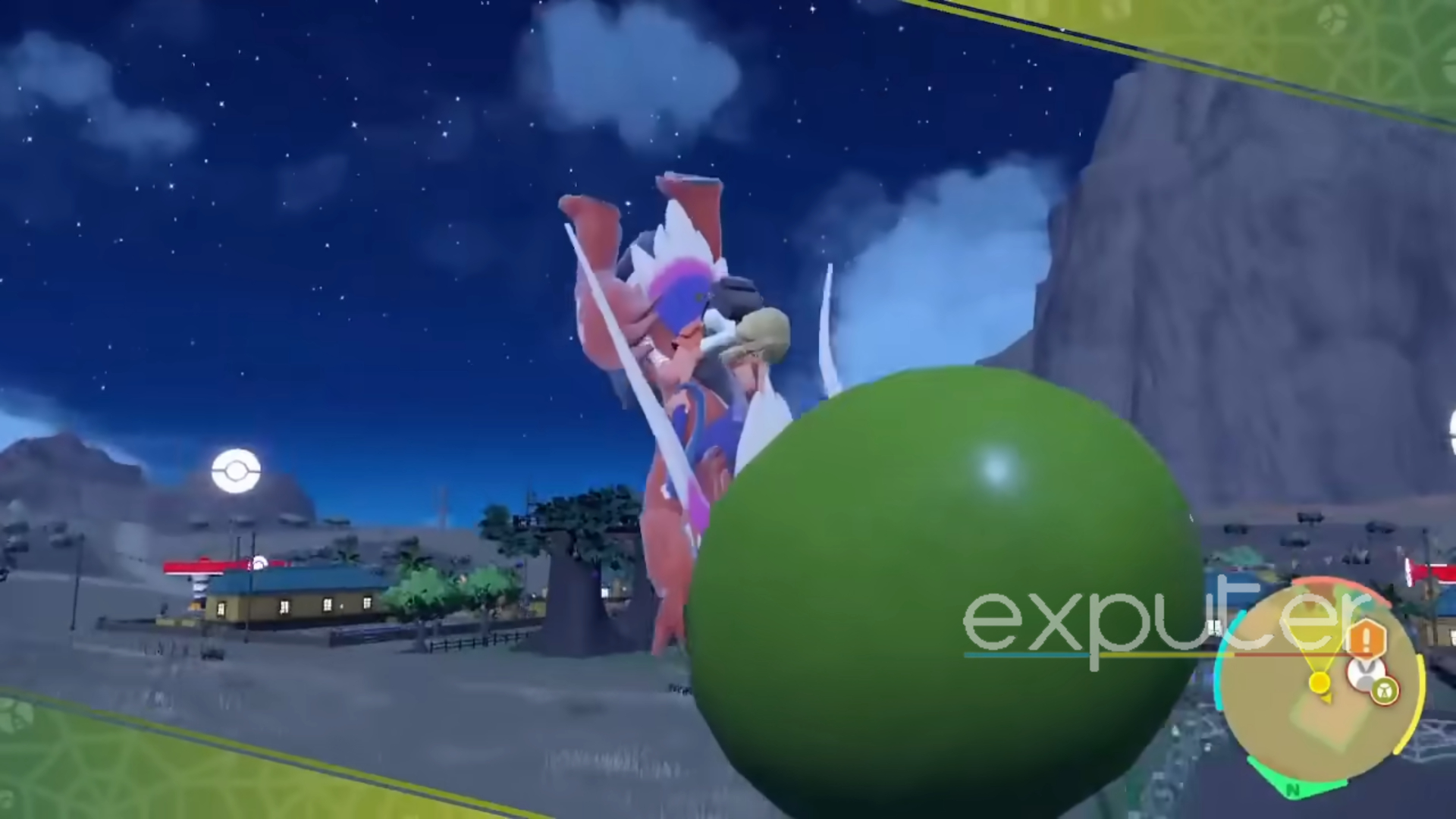 your mount is clipped into a green ball