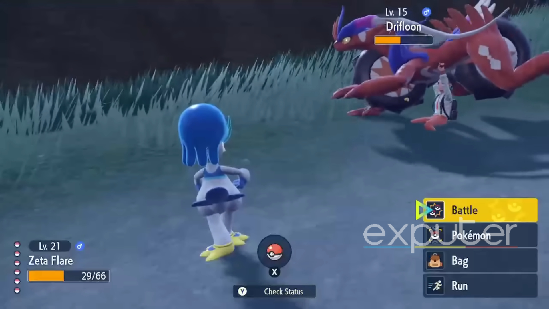 pokemon scarlet and violet the mount has glitched into the Pokemon trainer who himself is stuck in the ground for some reason