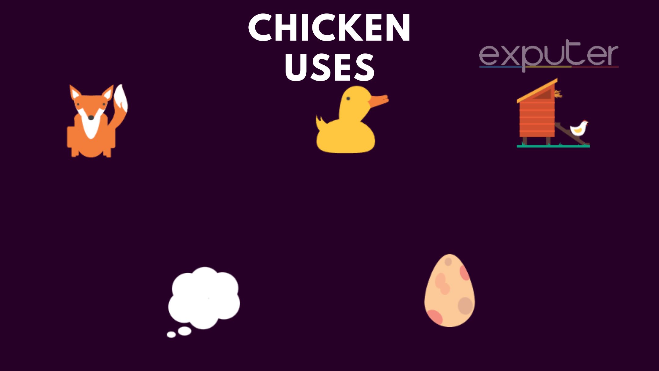 uses of Chicken such as Chicken Wings in the game.