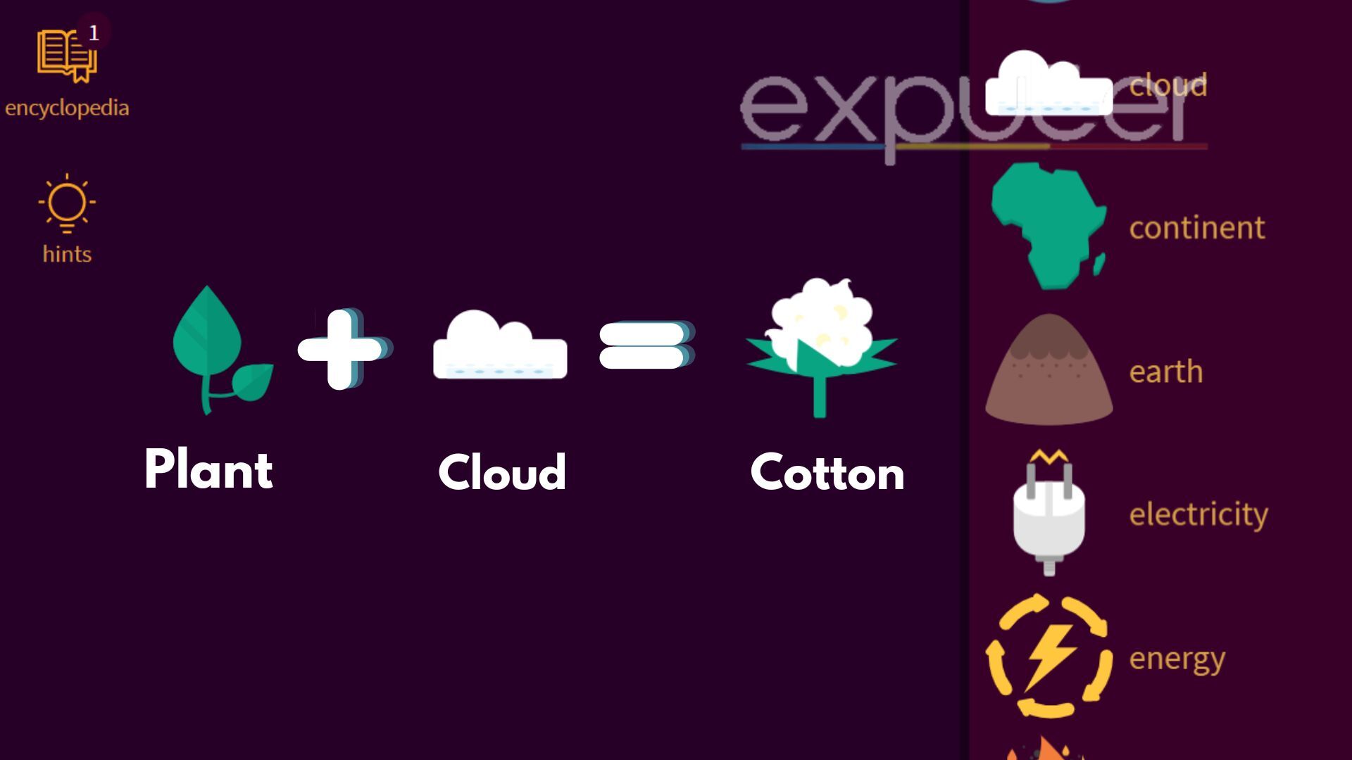 Little Alchemy 2: How to make cotton by Plant and Cloud
