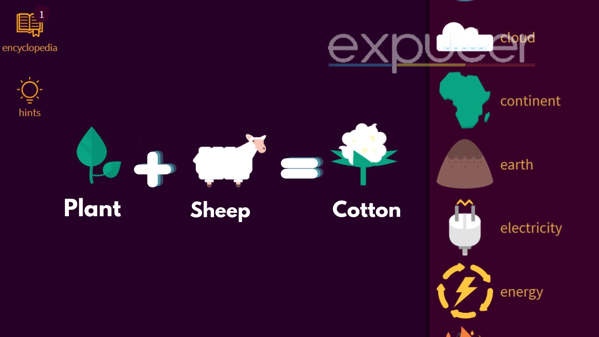 Little Alchemy 2: how to make cotton using plant and sheep