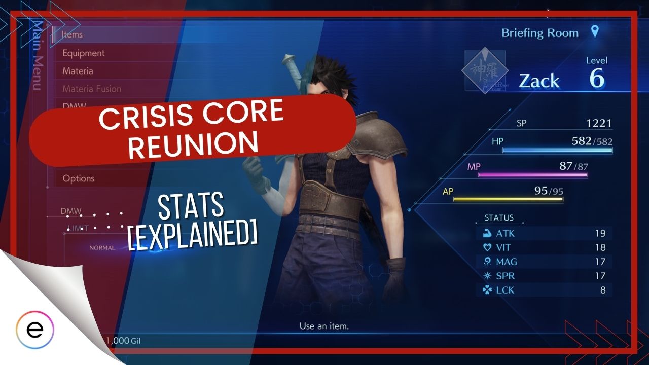 stats in Crisis Core Reunion