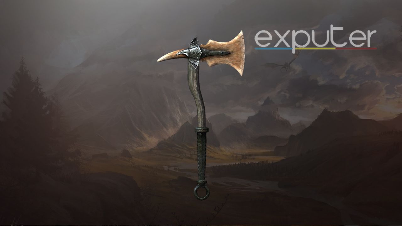One Of The Best One-Handed Weapons In Skyrim Dragonbone War Axe
