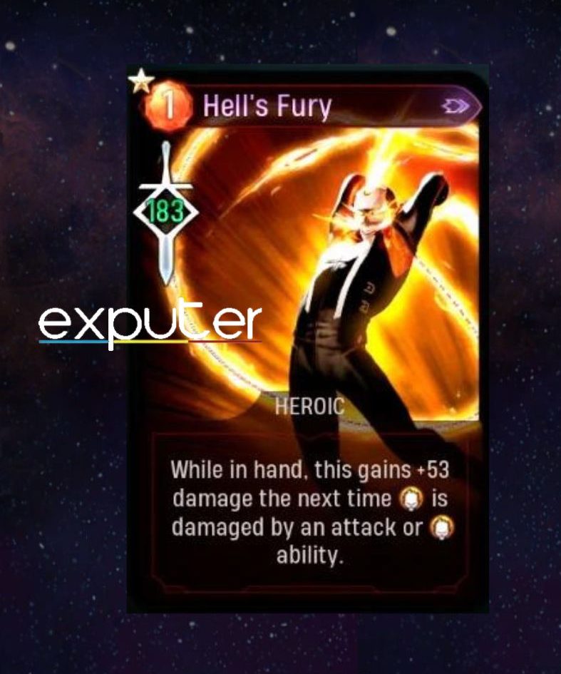 Midnight Suns Hell's Fury Card In Ghost Rider Build