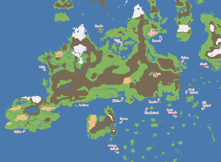 The Pokemon world map reveals how the Kalos and Paldea regions are connected. (Source: DeviantArt/polymercorgi)