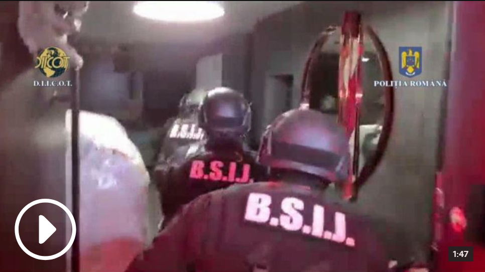 Romanian Police Released a Video of a Raid