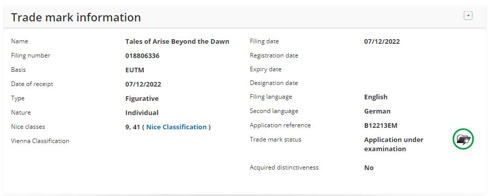 Tales of Arise Beyond the Dawn has been trademark by the EUIPO, suggesting a new DLC or a sequel. 
