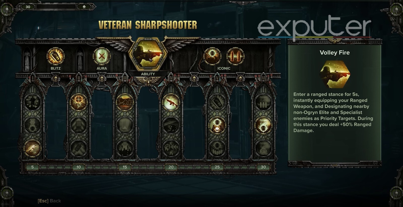 Warhammer 40k Darktide Veteran build