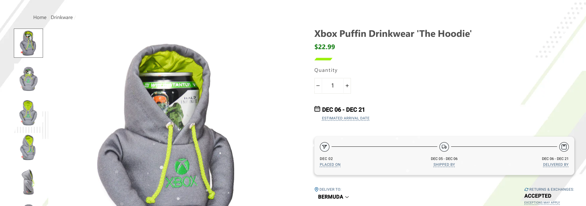 Xbox Puffin Drinkwear 'The Hoodie'