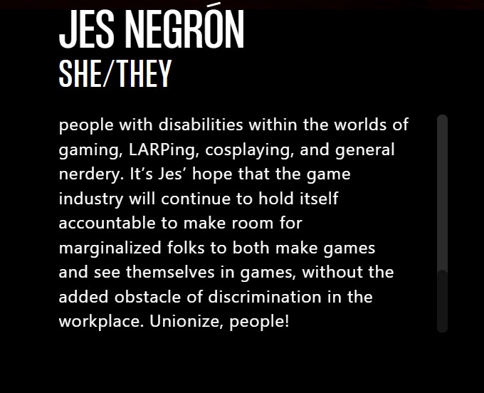 Jes Negron The Game Awards