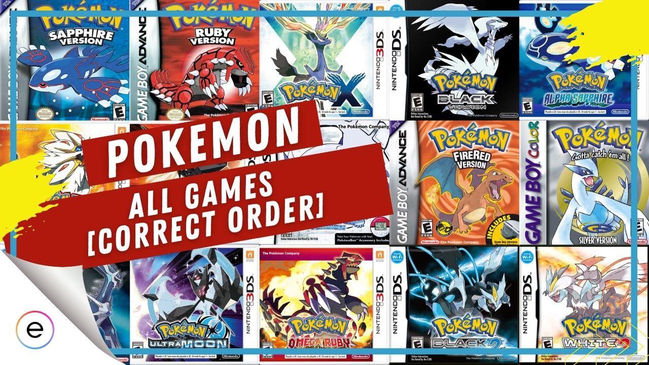 All pokemon games order