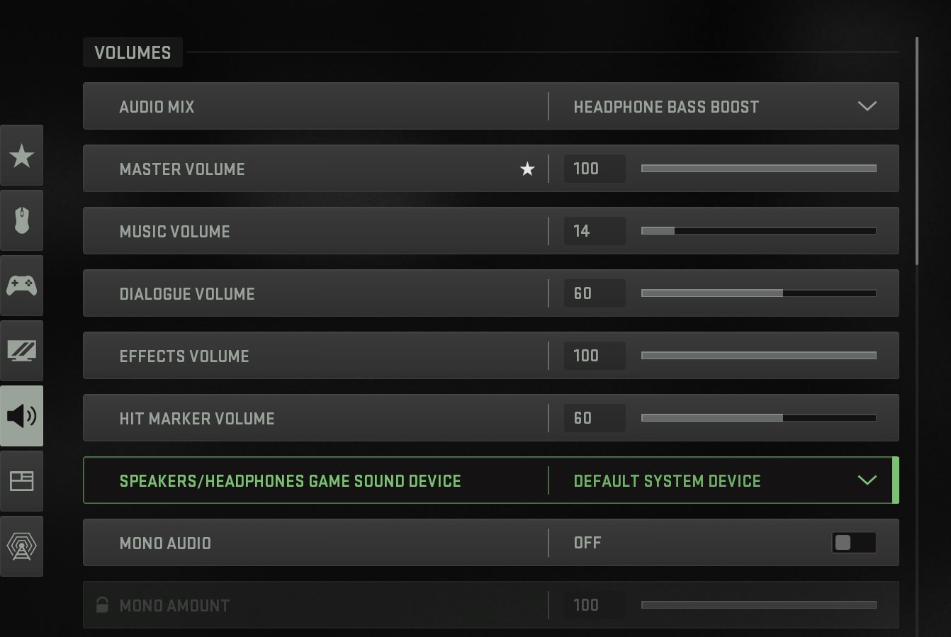 setting optimal audio settings in warzone 2
