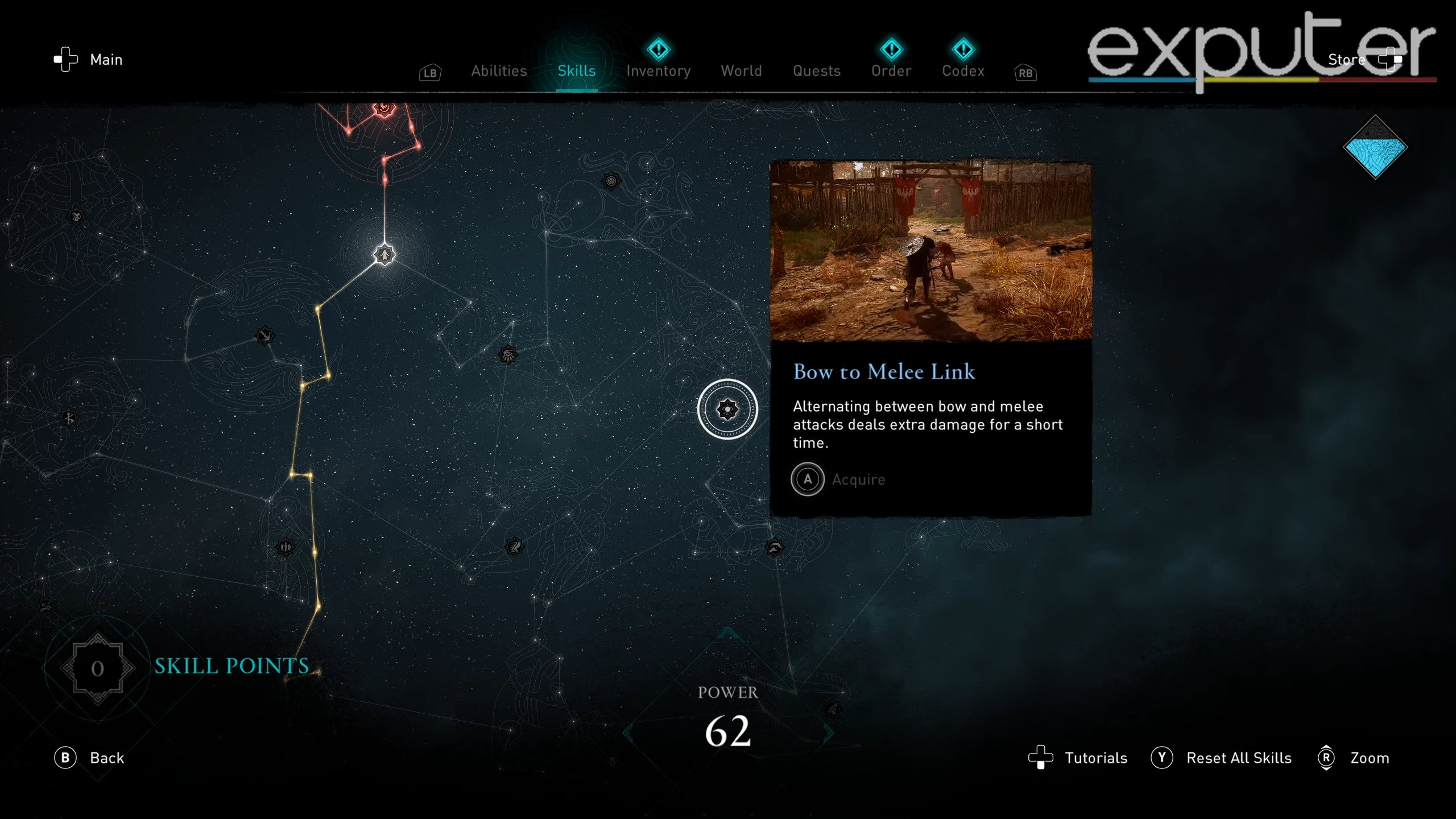 Assassin's Creed Valhalla Skill Tree Bow to Melee Link