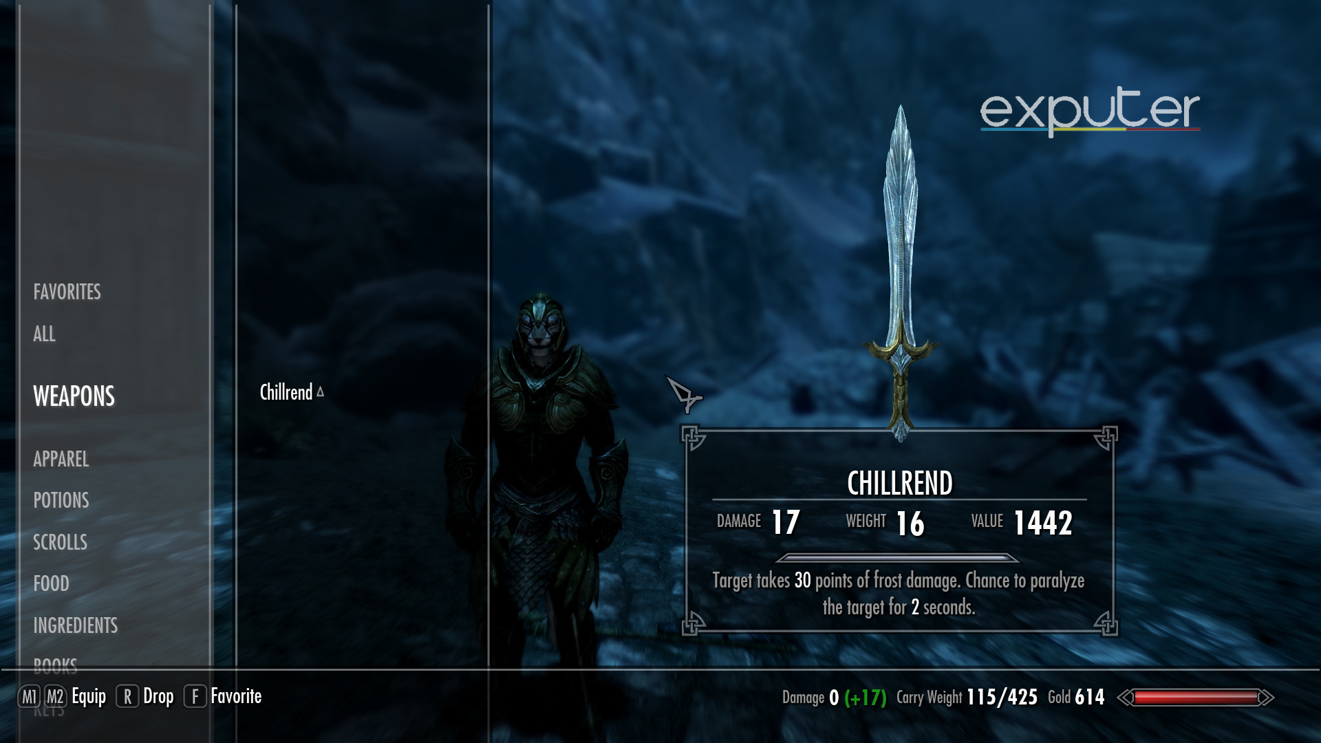Most Powerful sword in skyrim special edition according to reddit.