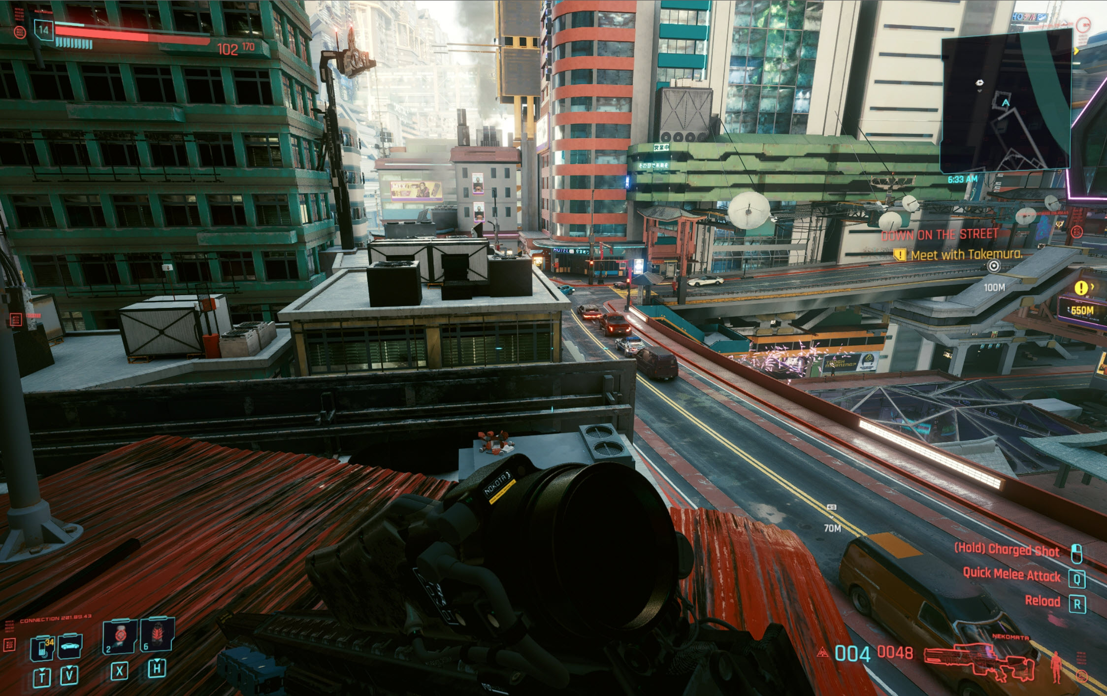 Cyberpunk2077 Rooftop Sniper