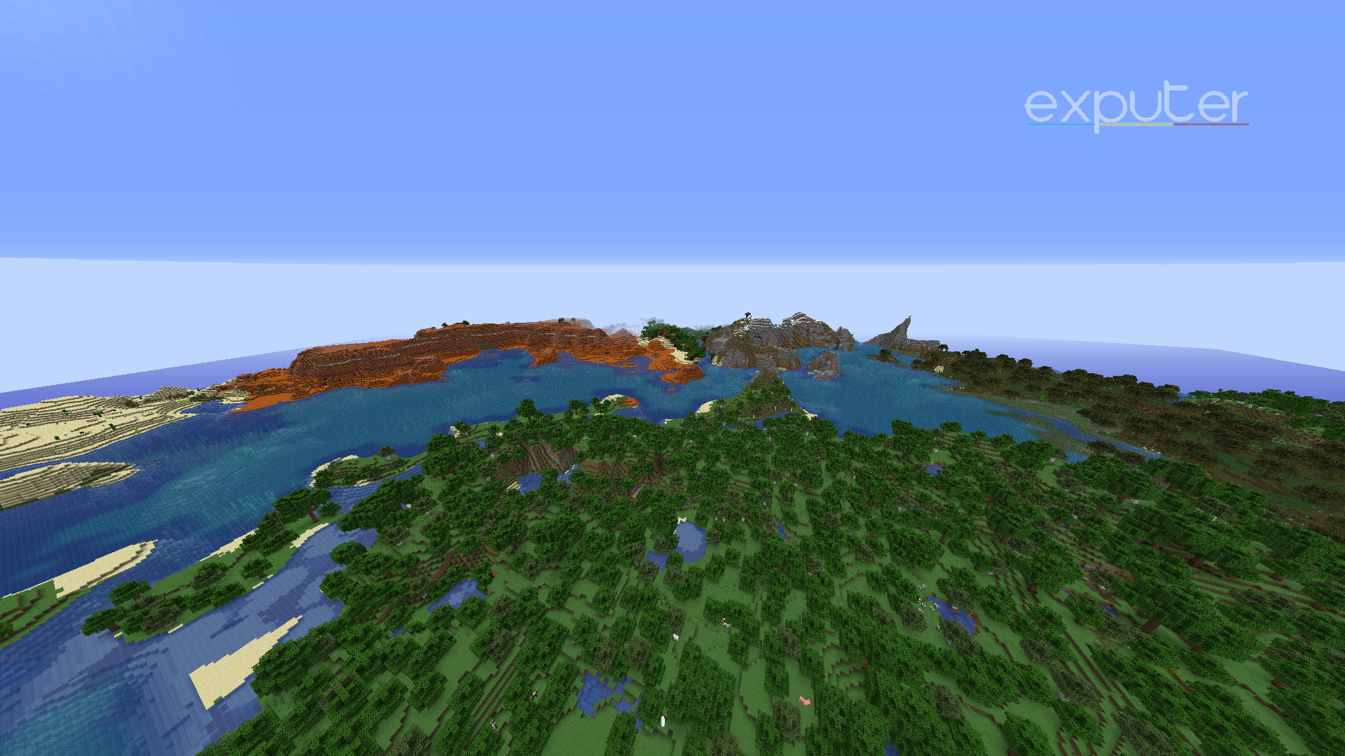Some different biomes.