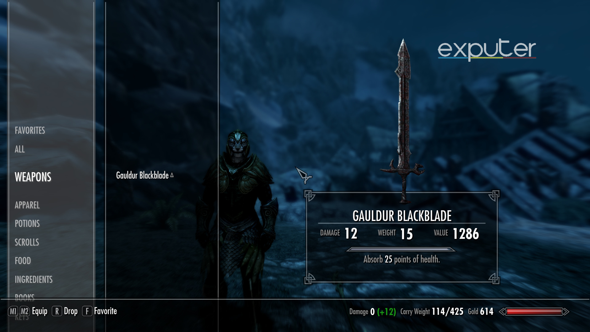 The Gauldur Blackblade.