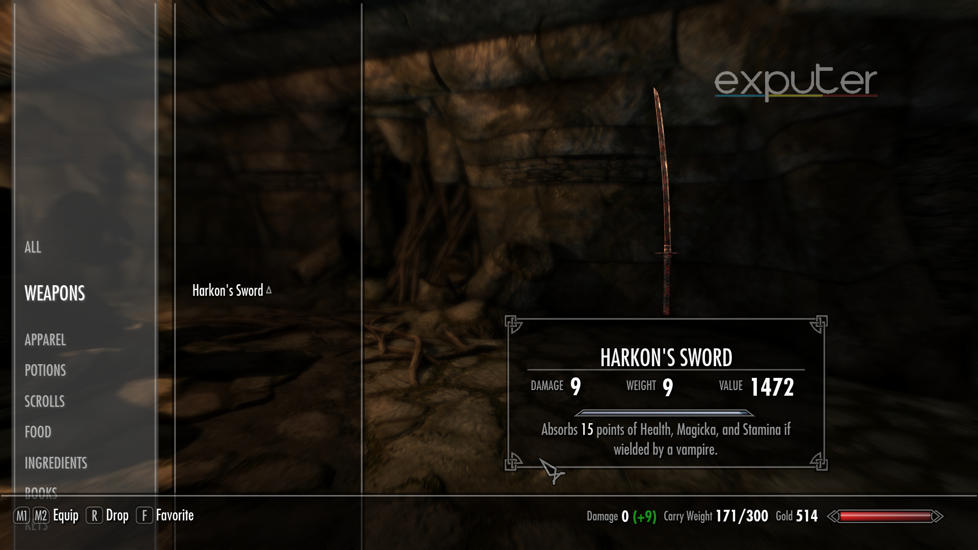The Harkon's Sword.