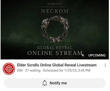 The Elder Scrolls Online: Necrom cover art.