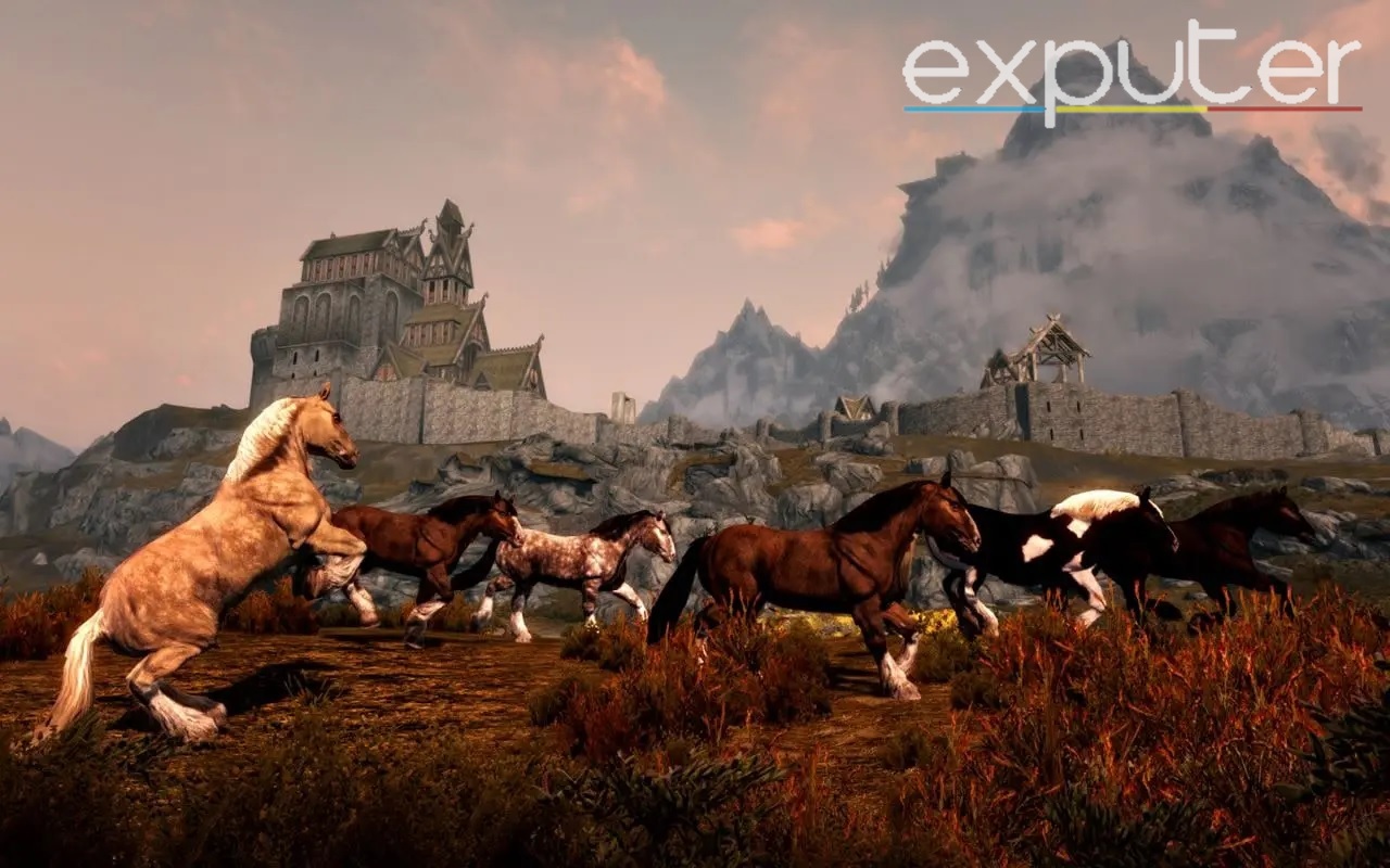 Wild Horses in Skyrim