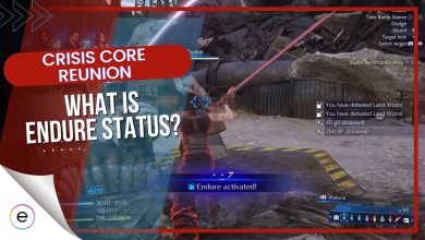 what does endure status do in crisis core reunion