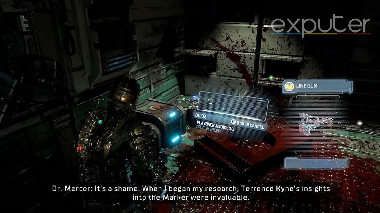Where Line Gun is located in Dead Space Remake