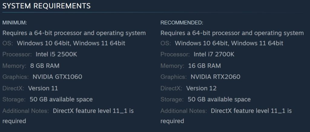 Wanted: Dead system requirements