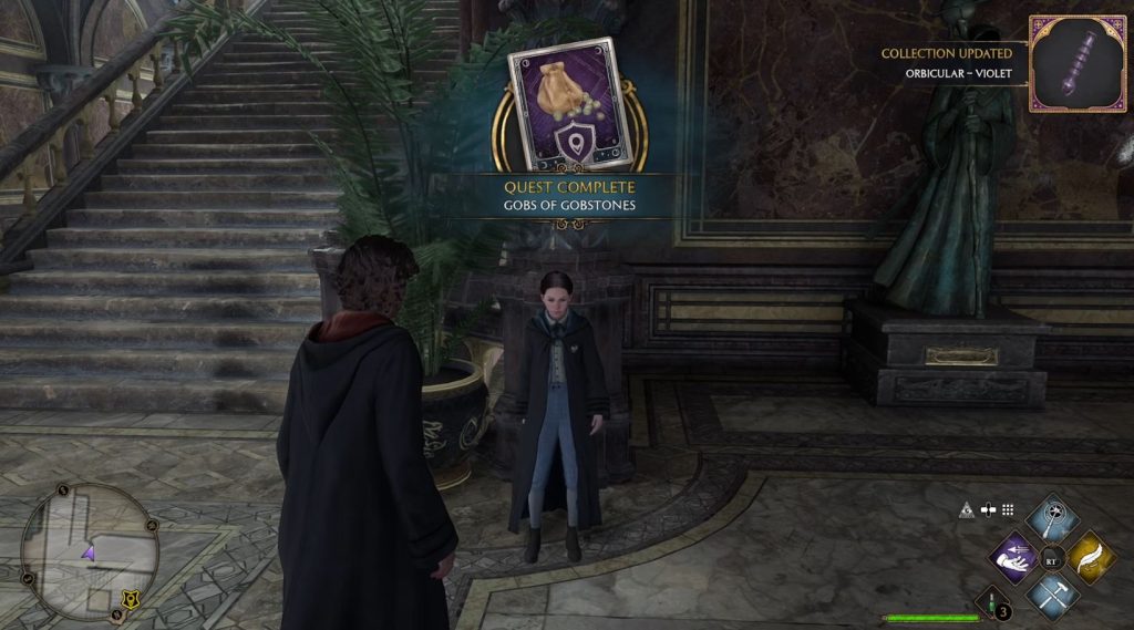 completing the Zenobia Gobstone Locations quest in Hogwarts Legacy