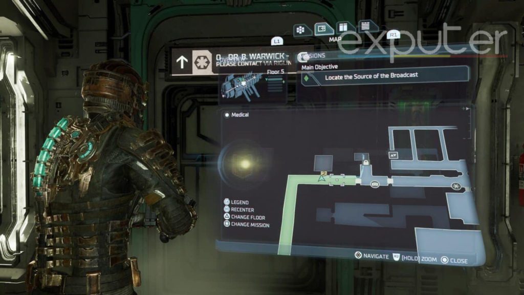 Security clearance in dead space