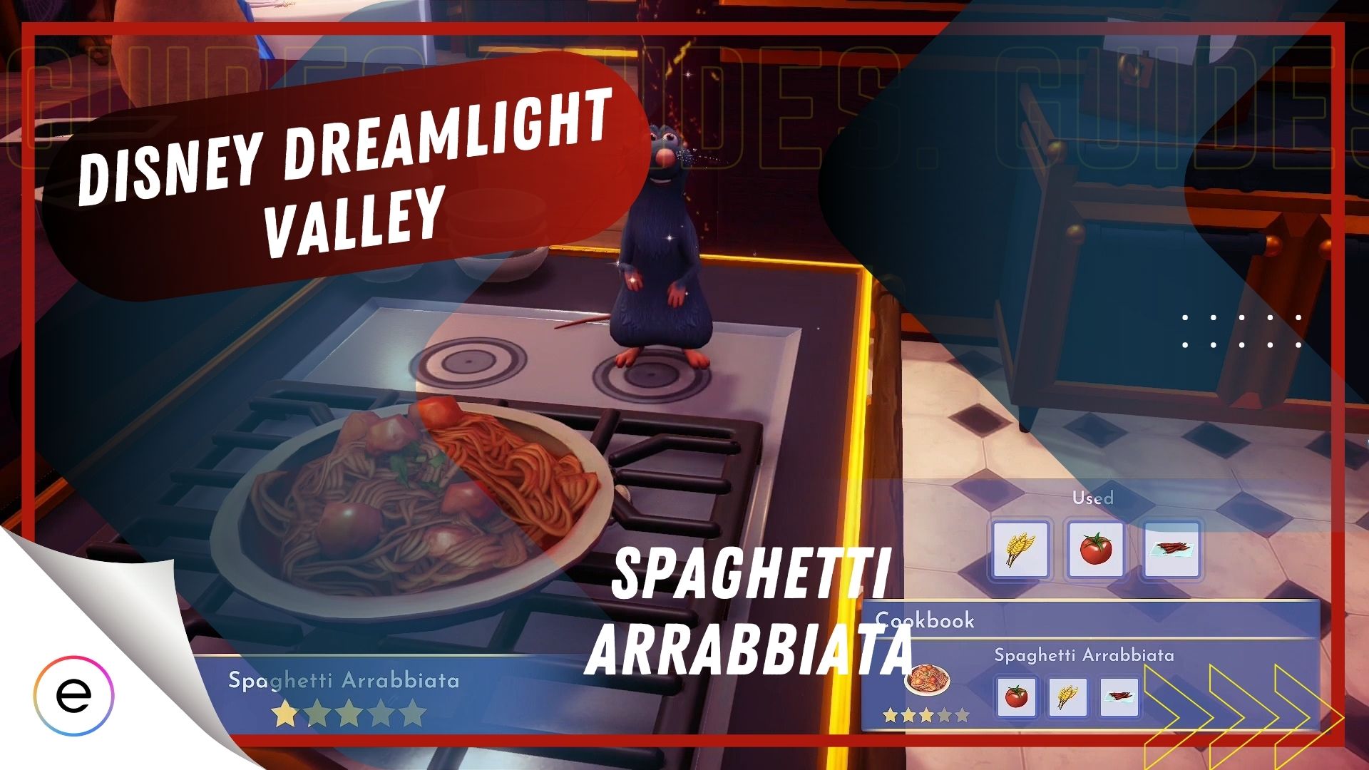 The Spaghetti Arrabbiata recipe in Disney Dreamlight Valley.