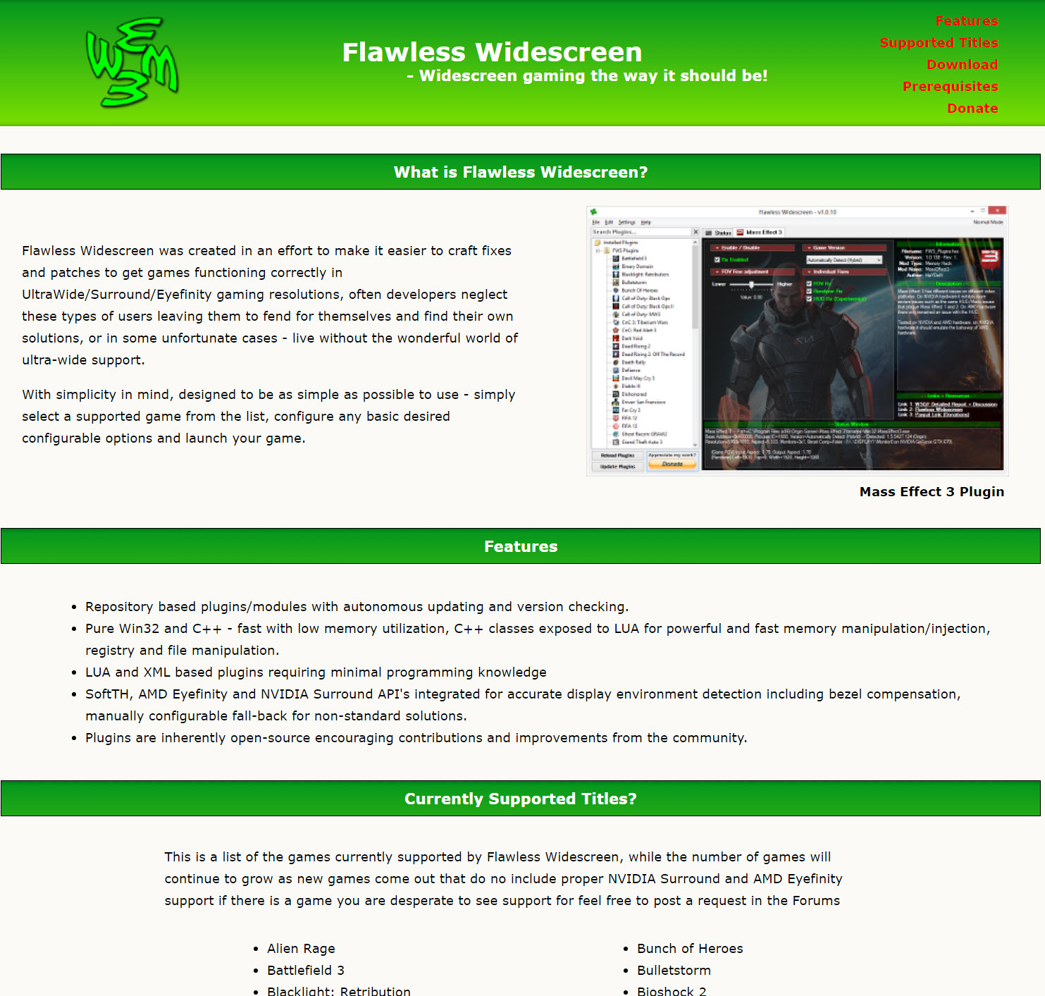Flawless Widescreen Official Website