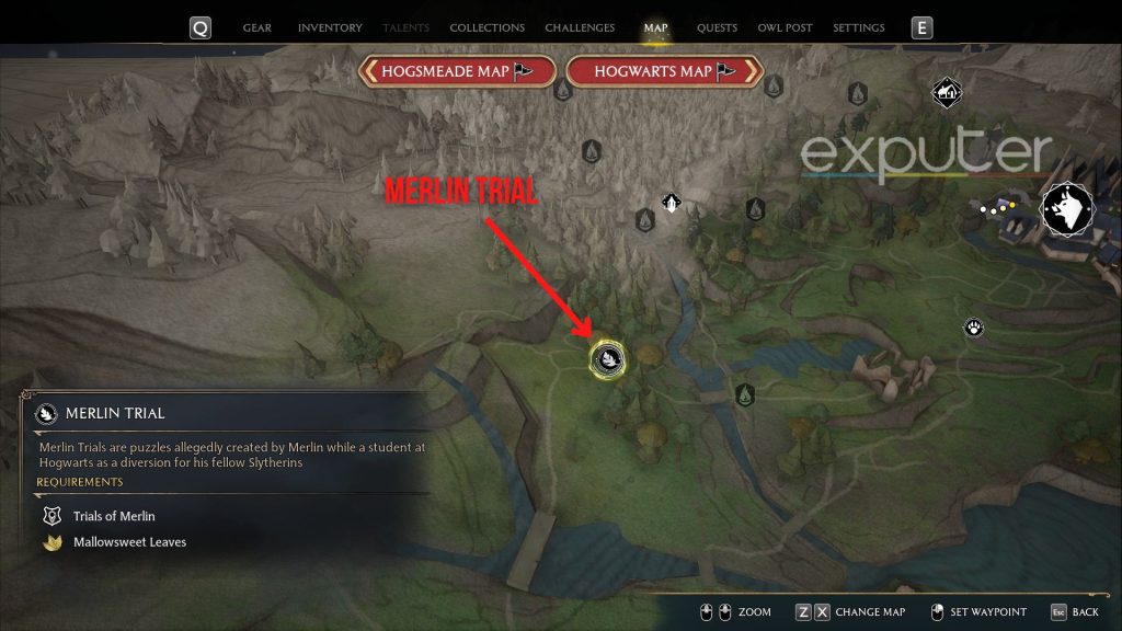 Map Merlin Trials 