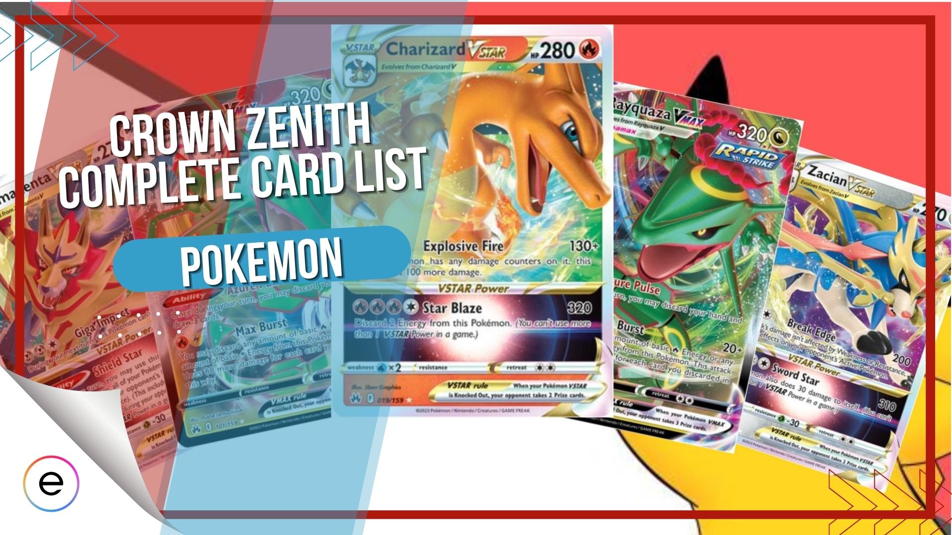 Crown Zenith Card List Pokemon