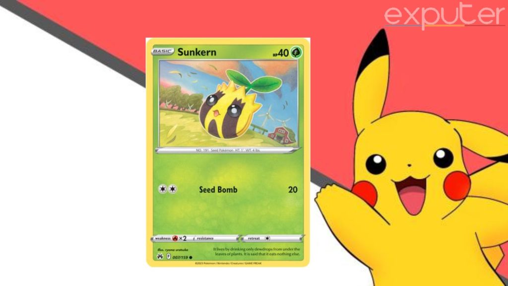 Pokemon Sunkern Pokemon Crown Zenith Card List