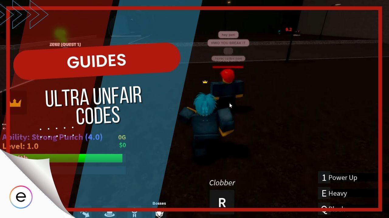 Codes Of Ultra Unfair [March 2023]