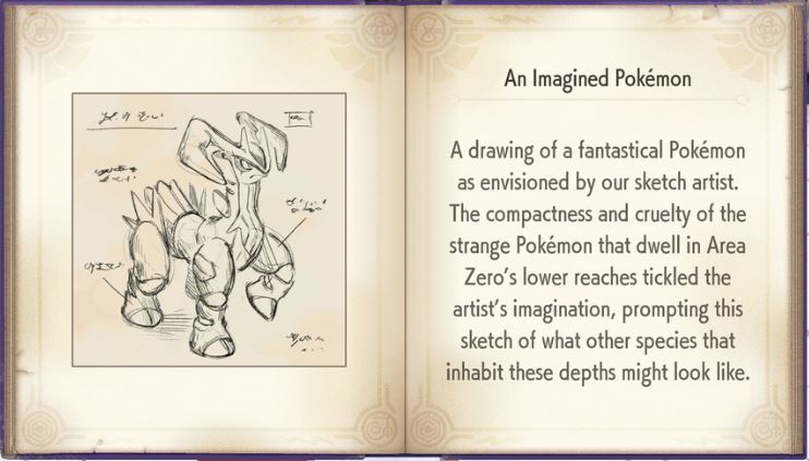 Virizion's sketch, as depicted in Pokemon Violet.