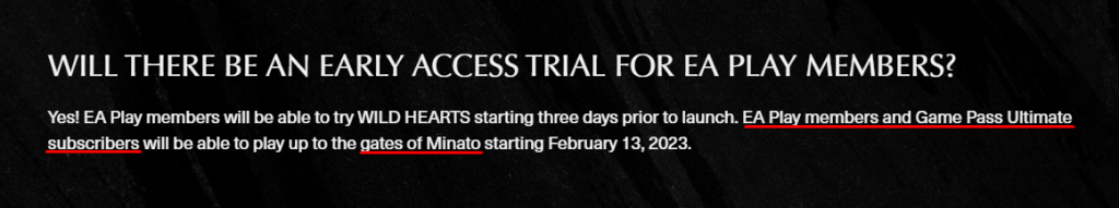 Early Access Trial Wild Hearts