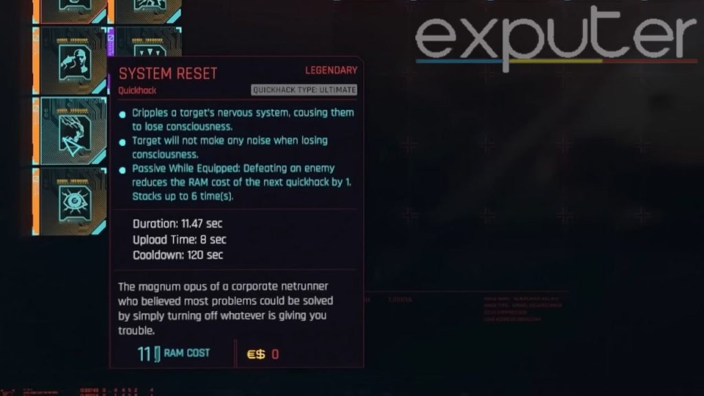 The image shows System Reset's features 