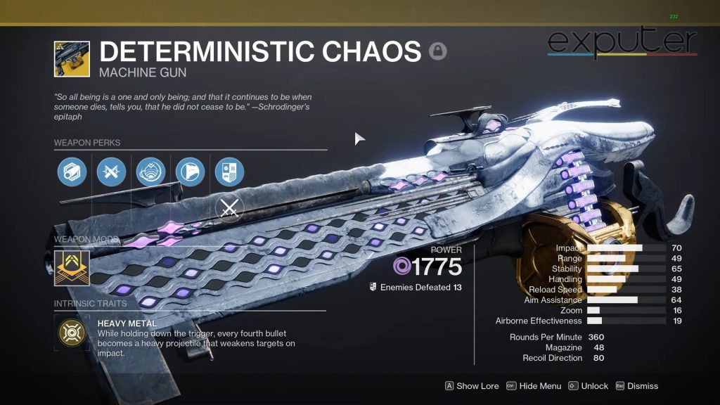 Destiny 2 Deterministic Chaos Deterministic Chaos 