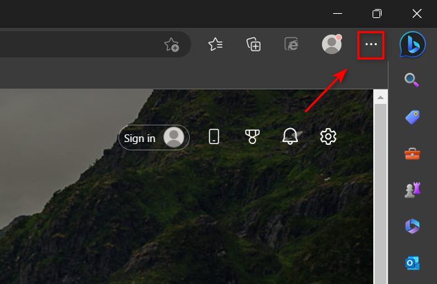 How to Open Options in Edge