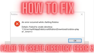 How to Fix Roblox failed to create directory error 3