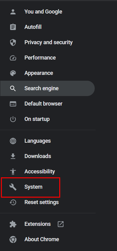 How to Access System in Chrome
