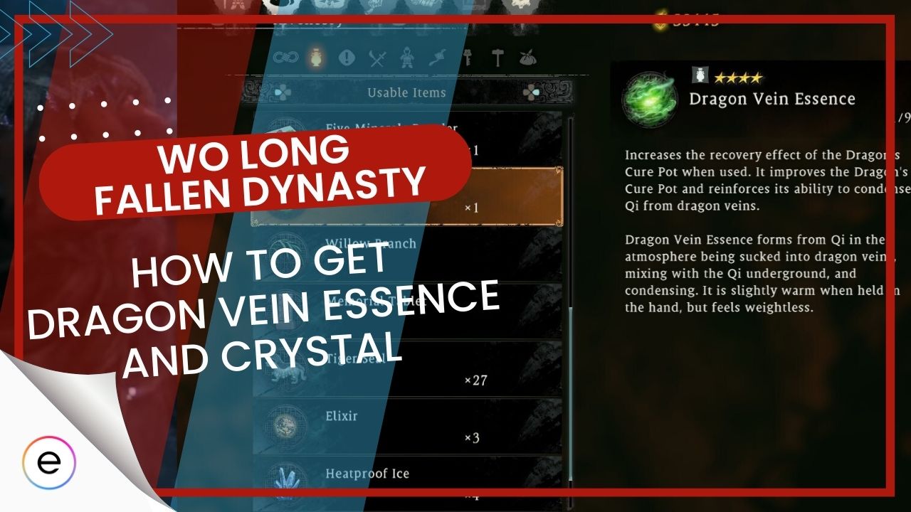 Wo Long Fallen Dynasty Dragon Vein Essence And Crystals Location