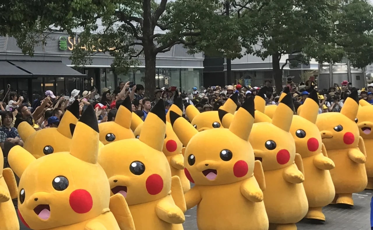 An image captured during the Pikachu outbreak in Yokohama, Japan.