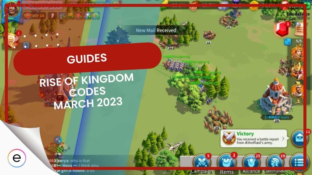 Rise Of Kingdoms Codes [WORKING January 2024]